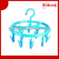 Round shaped 12 clips plastic used clothes hangers